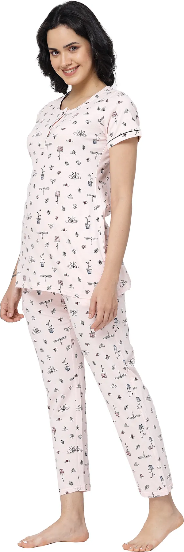 Light_Pink_Printed__Cotton_Night_Suit_Set