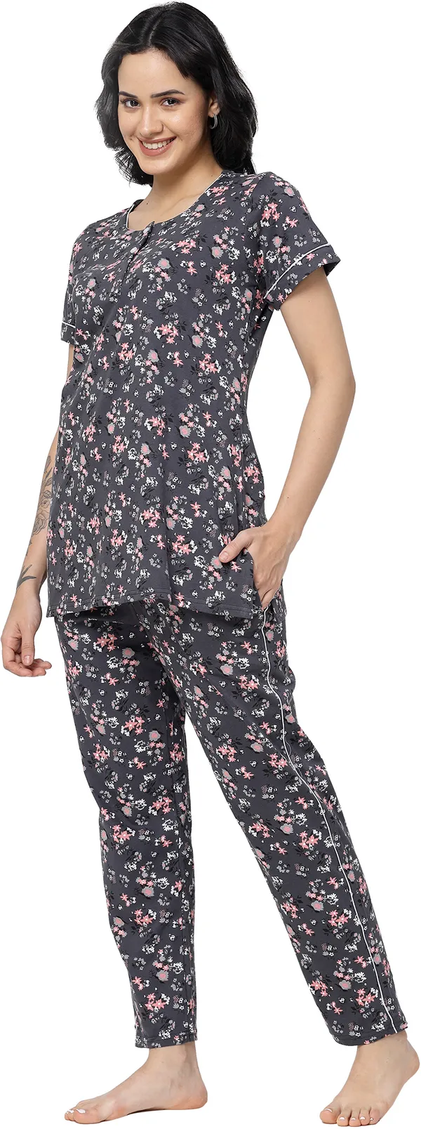 Grey_Printed__Cotton_Night_Suit_Set