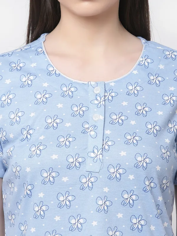 Blue_Printed__Cotton_Blend_Night_Suit_Set