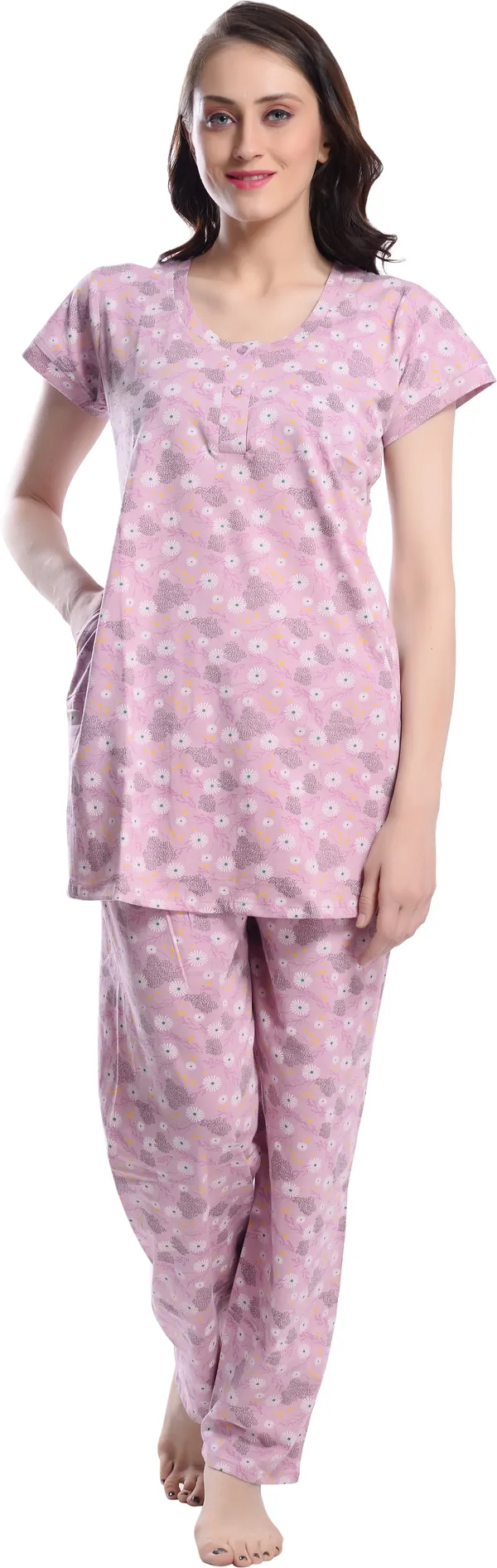 PINK_Printed__Cotton_Blend_Night_Suit_Set