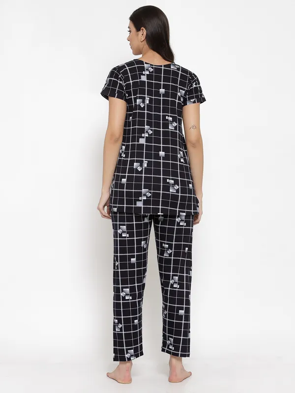 BLACK_Printed__Cotton_Blend_Night_Suit_Set