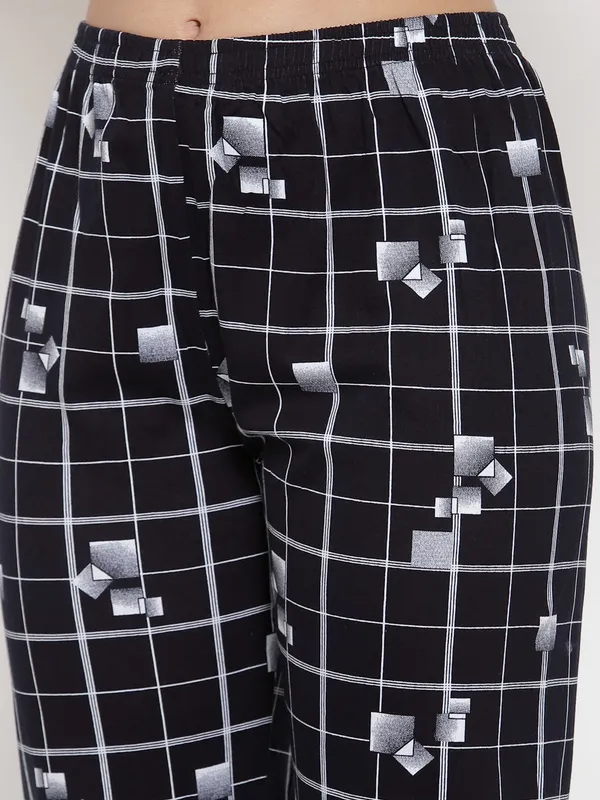 BLACK_Printed__Cotton_Blend_Night_Suit_Set
