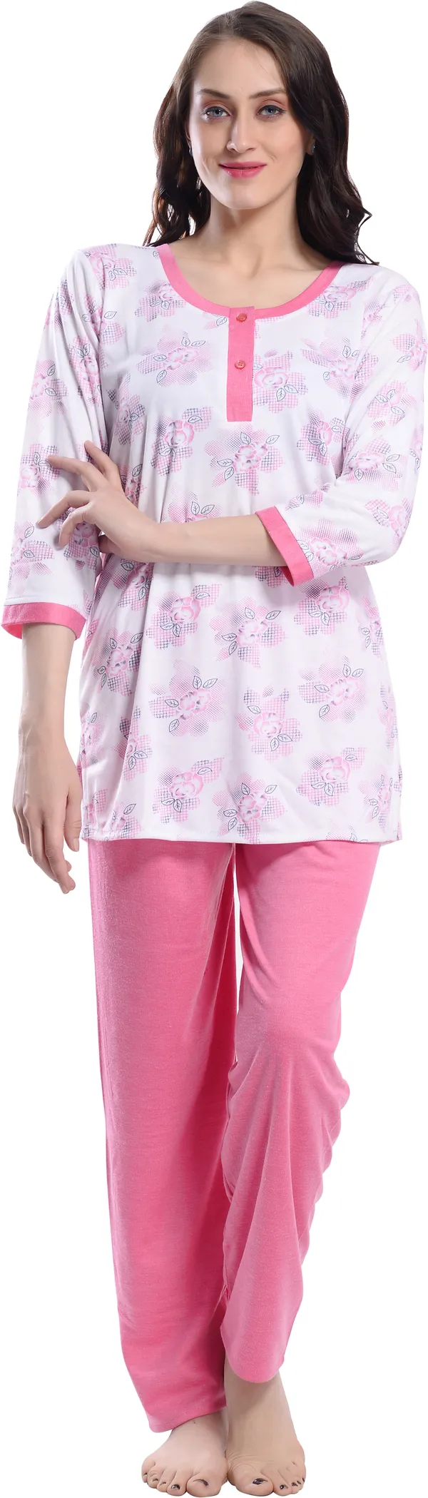 PINK_Printed__Cotton_Blend_Night_Suit_Set