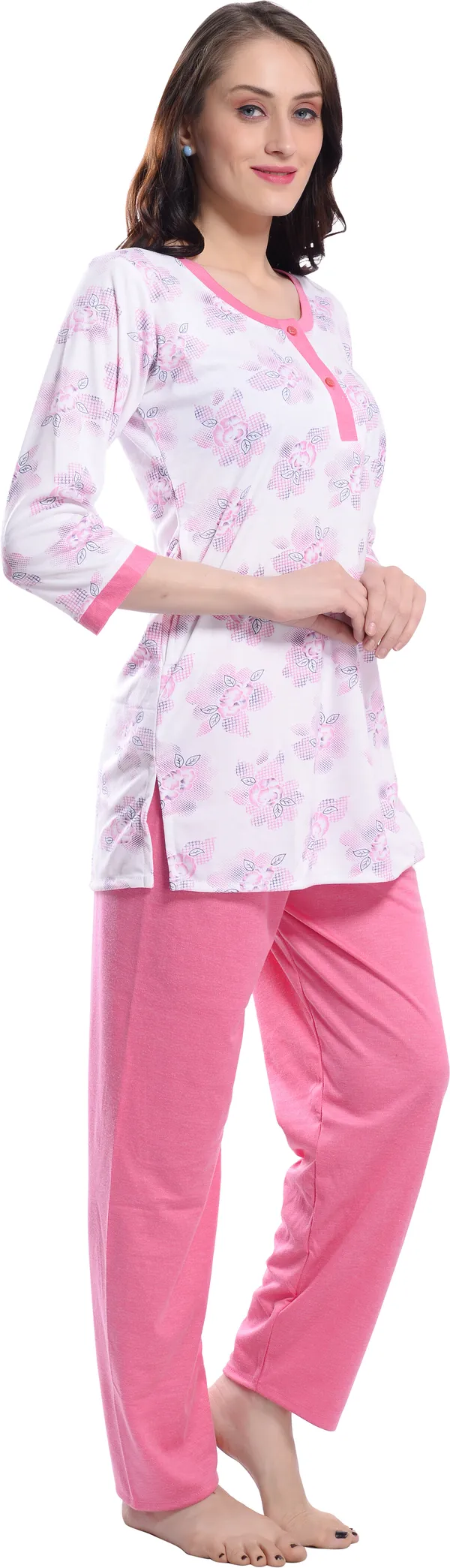 PINK_Printed__Cotton_Blend_Night_Suit_Set