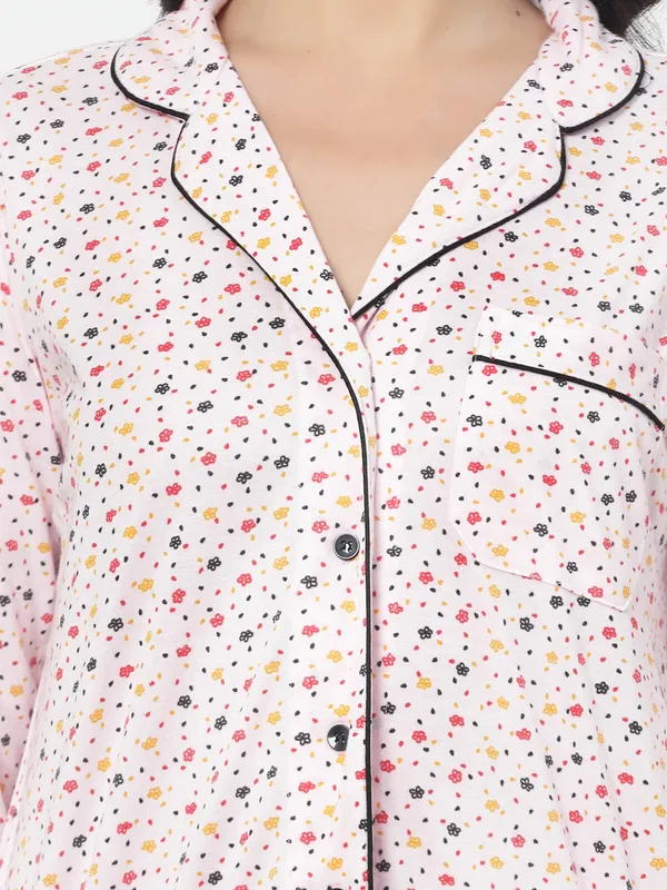 Light_Pink_Printed__Cotton_Blend_Shirt_&_Pyjama_set