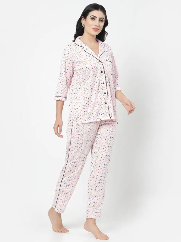 Light_Pink_Printed__Cotton_Blend_Shirt_&_Pyjama_set