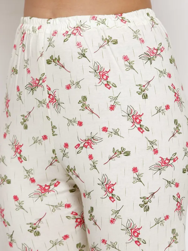 CREAM_Printed__Cotton_Night_Suit_Set