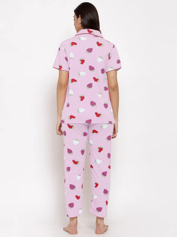 PINK_Printed__Cotton_Shirt_&_Pyjama_set