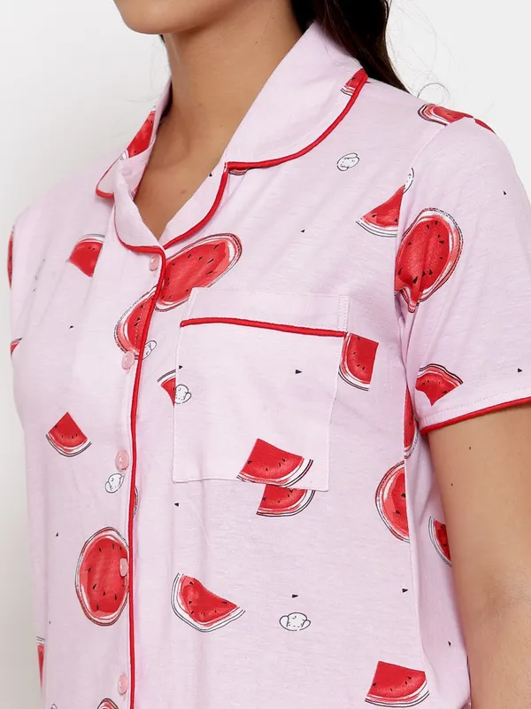 PINK_Printed__Cotton_Shirt_&_Pyjama_set