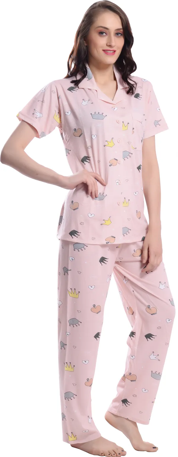 L.PINK_Printed__Cotton_Blend_Night_Suit_Set