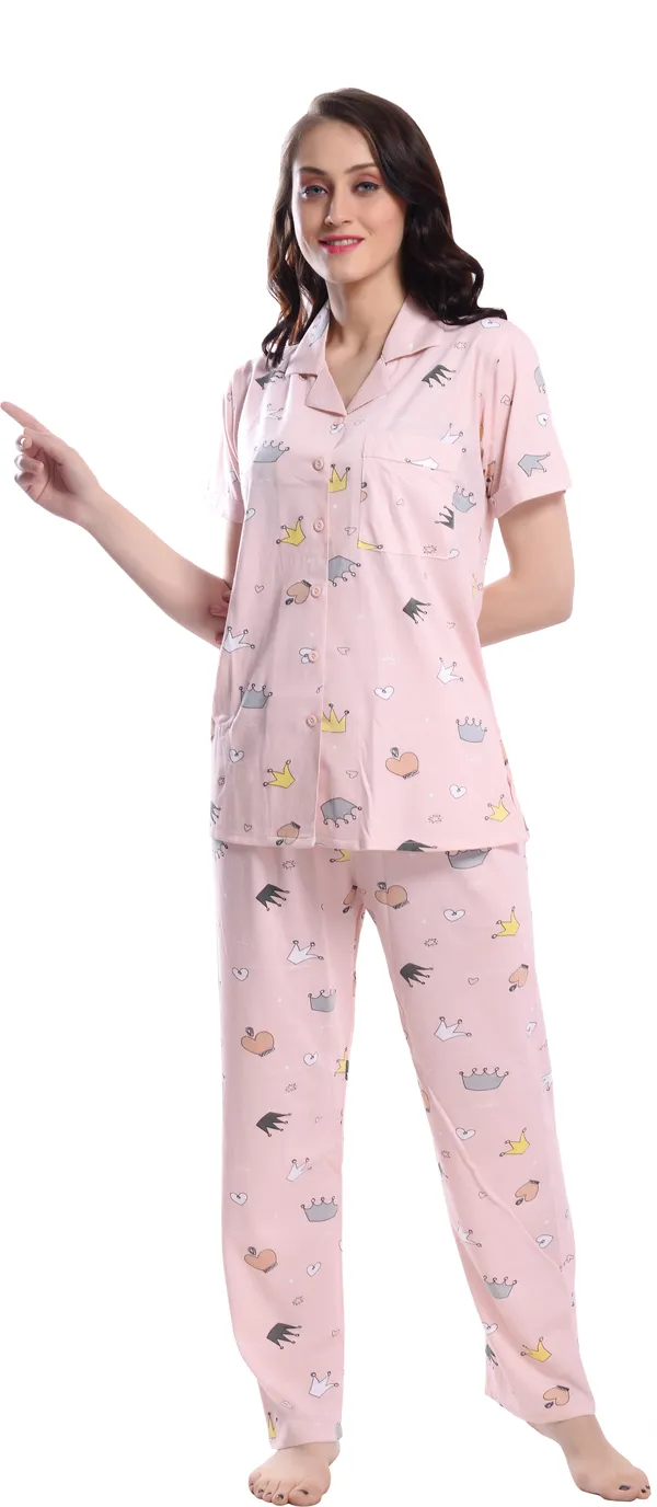L.PINK_Printed__Cotton_Blend_Night_Suit_Set