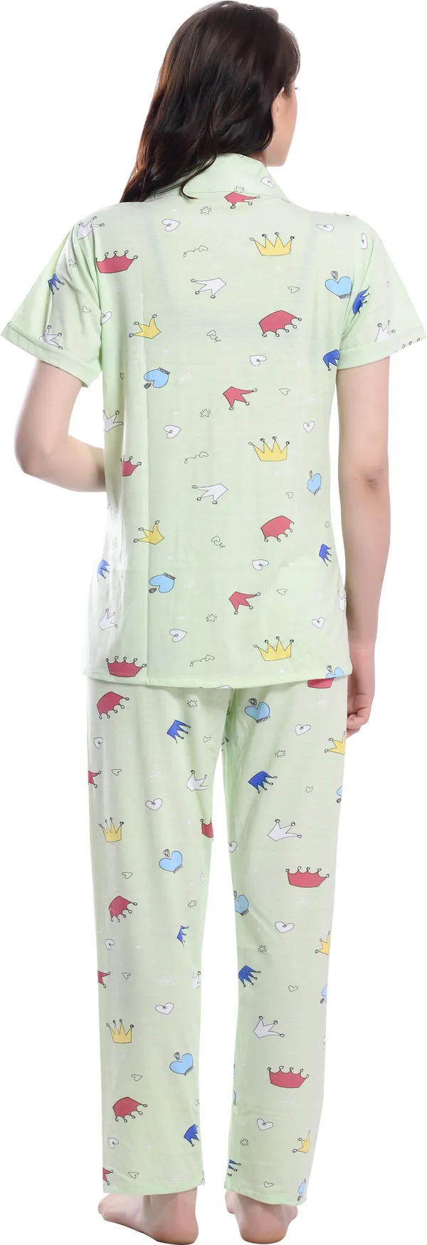 Pista_Green_Printed__Cotton_Blend_Night_Suit_Set