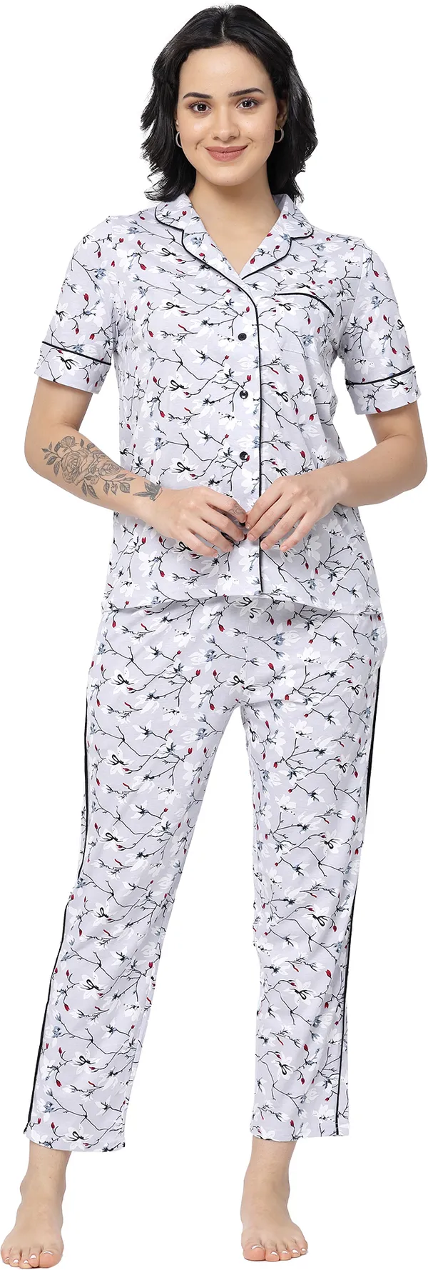 Light_Purple_Printed__Cotton_Night_Suit_Set