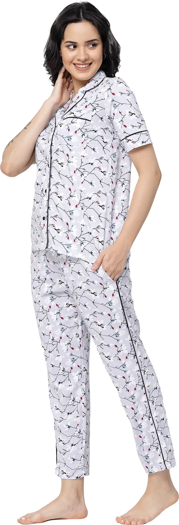 Light_Purple_Printed__Cotton_Night_Suit_Set