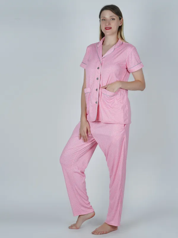Women's_Cotton_Printed_Pink_Night_Suit