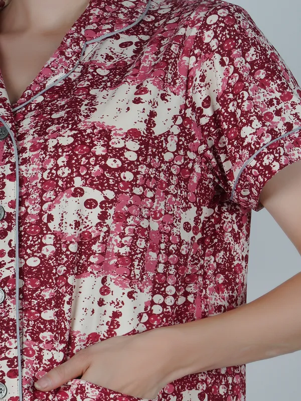 Women's_Cotton_Printed_Red_Night_Suit