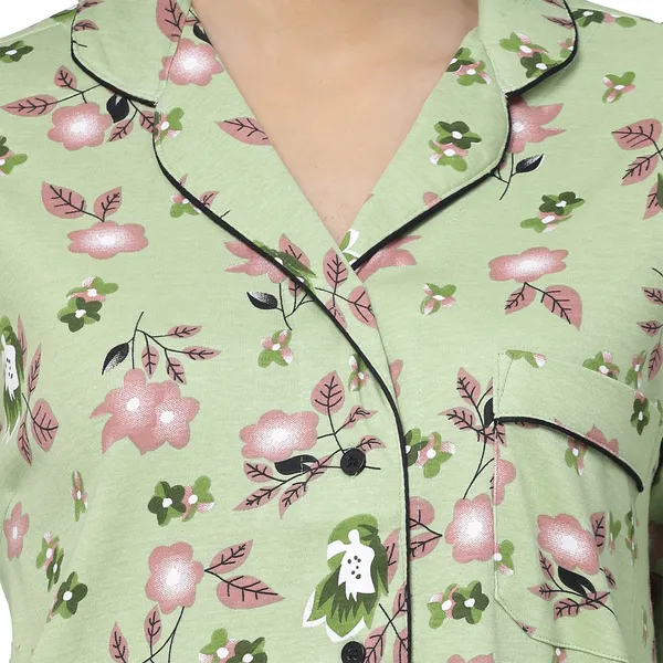 Pista_Green_Printed__Cotton_Night_Suit_Set