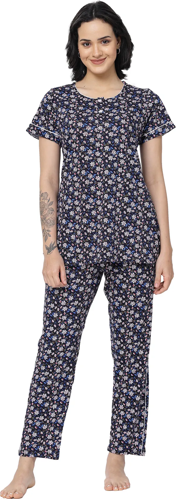 NAVY_Printed__Lycra_Blend_Night_Suit_Set