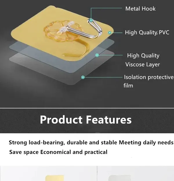 UltraHold_Self-Adhesive_Heavy_Duty_Wall_Hooks__BALESAN __BALESAN