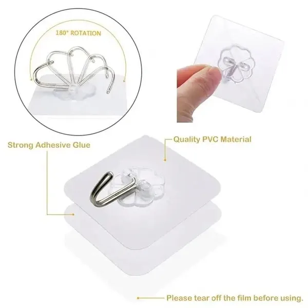 UltraHold_Self-Adhesive_Heavy_Duty_Wall_Hooks__BALESAN __BALESAN