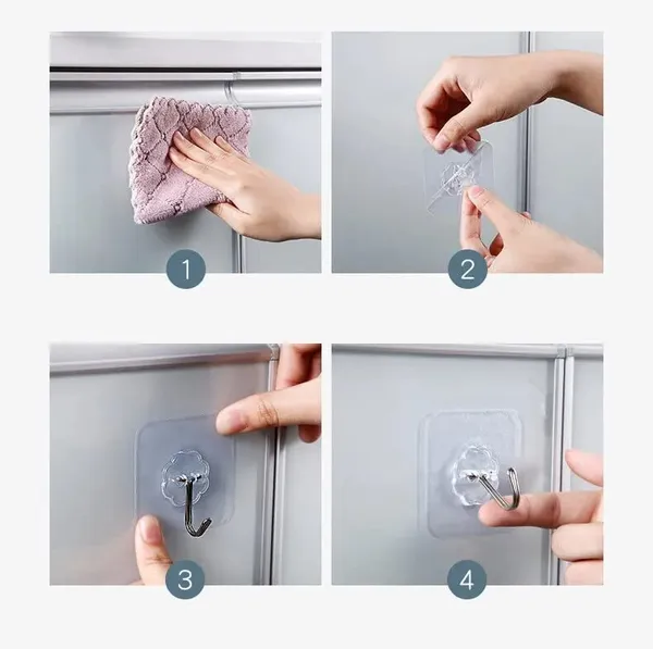 UltraHold_Self-Adhesive_Heavy_Duty_Wall_Hooks__BALESAN __BALESAN