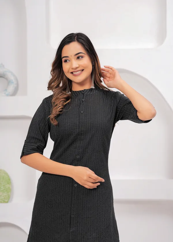 Black_Womens_Cotton_Kantha_Kurta_Plazzo_Set