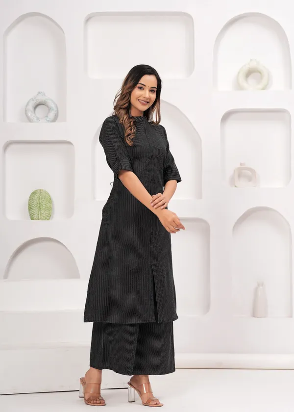 Black_Womens_Cotton_Kantha_Kurta_Plazzo_Set