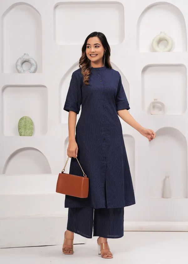 Blue_Womens_Cotton_Kantha_Kurta_Plazzo_Set