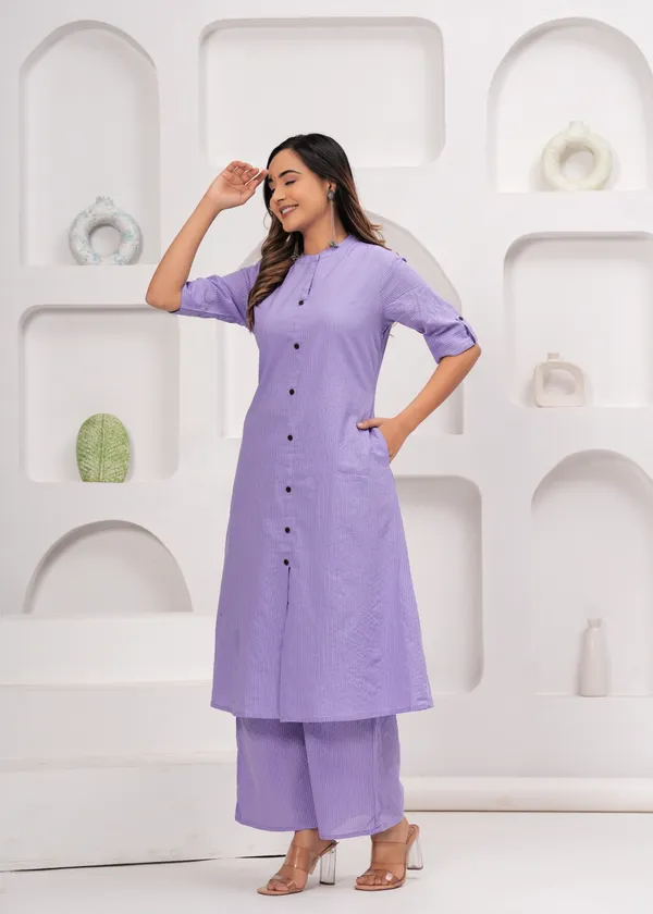 Lavender_Womens_Cotton_Kantha_Kurta_Plazzo_Set