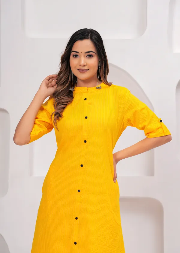 Mustard__Cotton_Kantha_Work_Kurta_Plazzo_Set