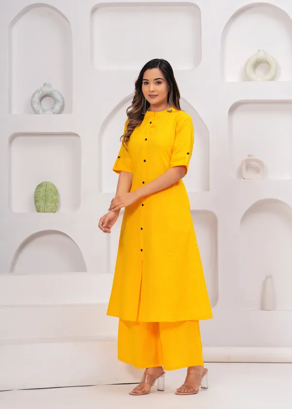 Mustard__Cotton_Kantha_Work_Kurta_Plazzo_Set
