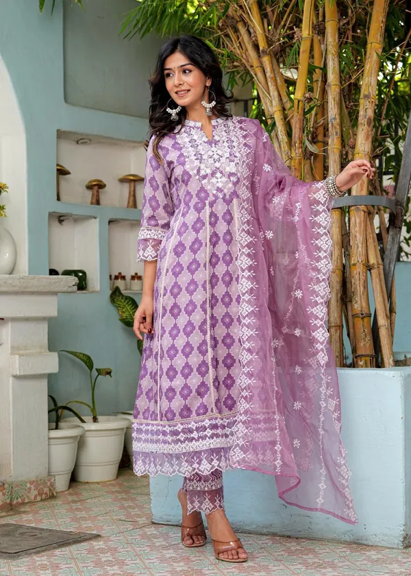 Lavender_Anarkali_Kurta_Pant_Dupatta_Set