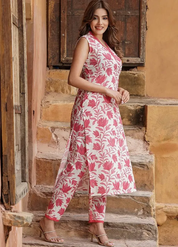 Red_Viscose_Rayon_Co-ord_Set_For_Women