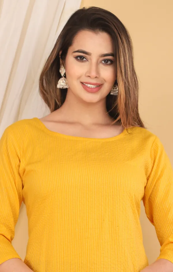 Mustard_Pure_Cotton_Co-Ord_Set_For_Women