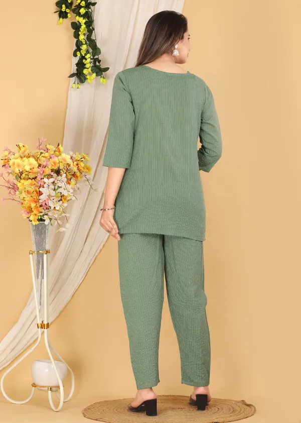 Green_Pure_Cotton_Co-Ord_Set_For_Women