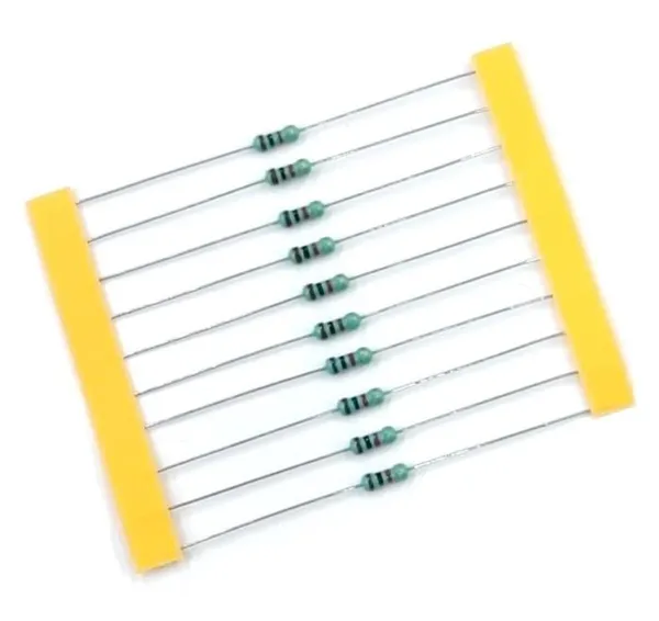 100_Pcs_1K_Resistance_for_1/4_watt_5%_Tolerance_for_Carbon_Film_resistor1k_ohm_Color_Code_1/4_watt_ohms_Tolerance_Electronics_Resistor_5%_Carbon_Film_Tolerance_Carbon_Film_Resistor