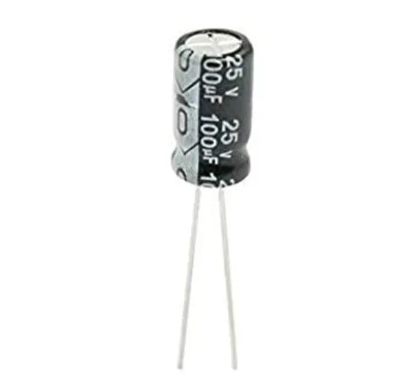 10_Pcs_100uF_25V/100uF_50V_Radial_Lead_Electrolytic_Capacitors_for_DIY_Electronic_Projects_and_Kits