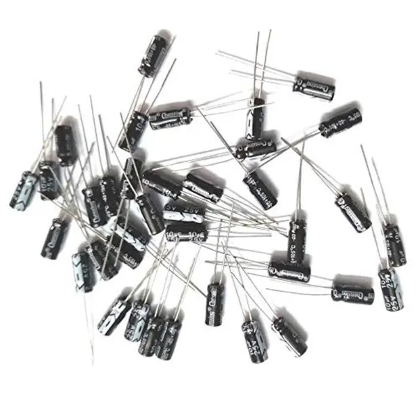 10_Pcs_10uF_25V_Radial_Lead_Electrolytic_Capacitors_4mm_x_8mm_for_DIY_Electronic_Projects_and_Kits
