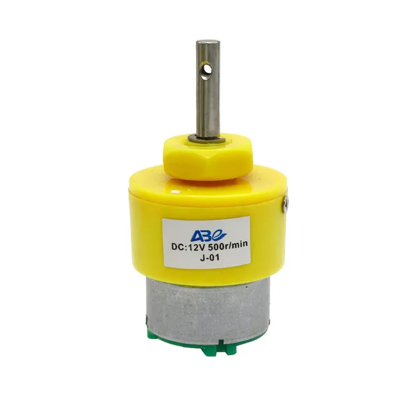 1_Pc_12V_200_RPM_Geared_DC_Motor_&_Original_Metal_Gears_High_Torque_Electric_Micro_Speed_Yellow_Geared_Motor_for_robotic_projects