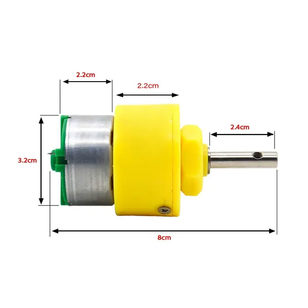 1_Pc_12V_200_RPM_Geared_DC_Motor_&_Original_Metal_Gears_High_Torque_Electric_Micro_Speed_Yellow_Geared_Motor_for_robotic_projects