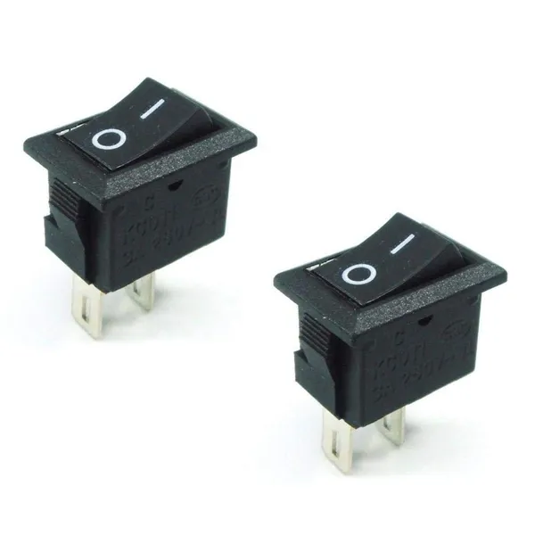 1_Pc_2_Pin_Mini_Boat_Switch_10A/125V,_6A/250V_SPST_Press_Button_Rocker_Switch_for_DIY_Project_and_Science_Kit