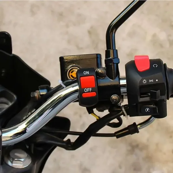 1_Pc_Bike_Handlebar_On/Off_Switch_Accident_Hazard_Light_Double_Control_Switch_Button_Handle_Bar_for_Fog_Lamp,_Lights_(Universal_for_Bikes)