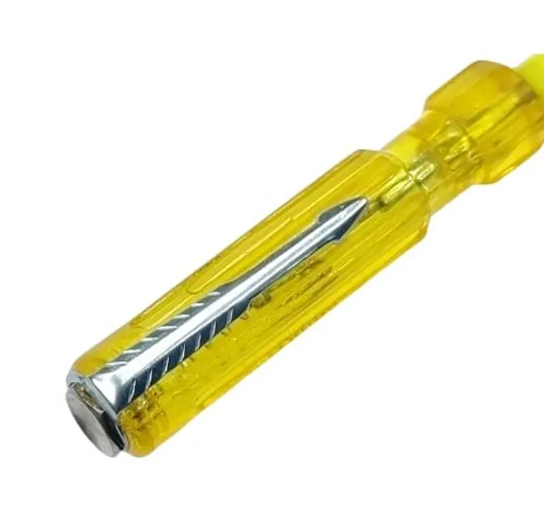1_Pc_Electrical_Line_Tester/Phase_Tester_Plus_Screw_Driver/Electrician’s_Tester_And_Screw_Driver_With_Bulb.