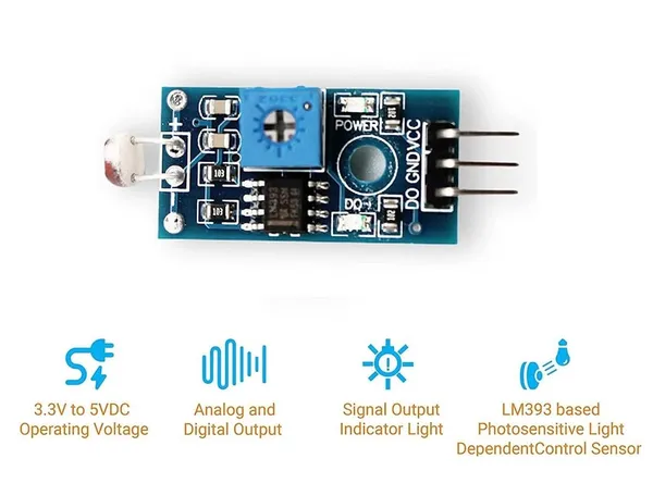 1_Pc_LDR_Sensor_Module_Blue_Obstacle_Sensing_Line_Follower_for_Robotic_Science_Kit,_DIY_Project,_Other_Applications_etc.