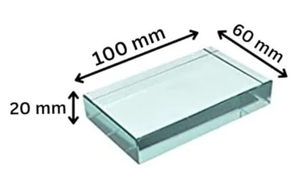 1_Pc_Rectangular_Glass_Slab_Size-_100_x_60_x_20_mm_for_School-College_Practical,_Lab_Project_Slab,_Experiment_Kit_etc