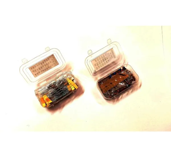 1_Set_Resistance_Box_all_Value_Resistor_150_Pcs_Resister_Kit_Resistor_Capacitor_Kit_Different_Values_Ceramic_Disk_Capacitor_100_Pcs