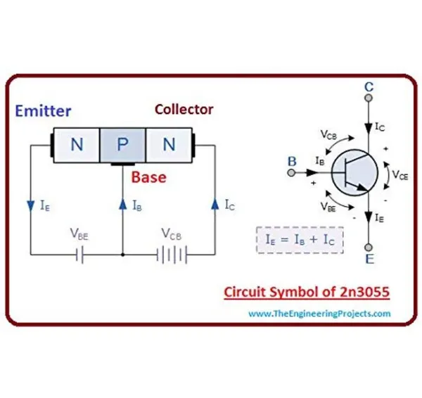 2_Pcs_2N3055_NPN_Audio_Power_Amplifier_Transistor_For_General_Purpose_Applications