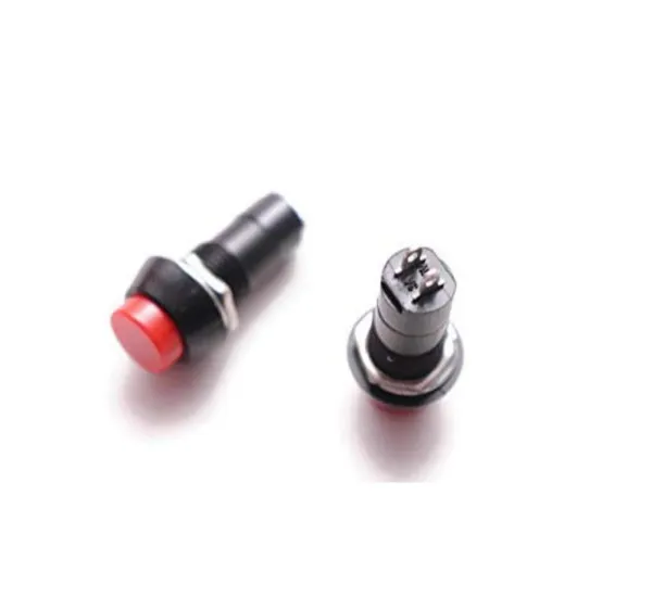 2_Pcs_Switches_Self-Lock_On/Off_2_pin_Push_Button_Switch_Locking_Car,_Boat_Dashboard_Red