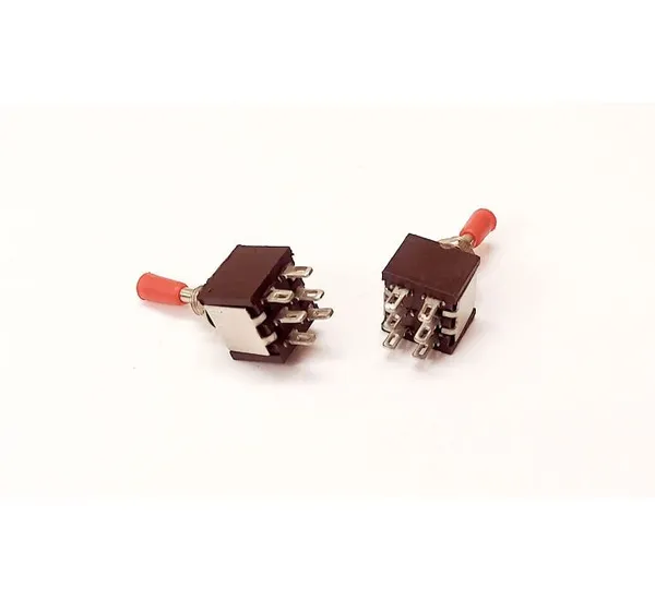 2_Pcs_Toggle_Switch_6_Pin_2_Way_3A/5A_AC_250V/125V_DPDT_Mini_Toggle_ON_OFF_Switch_for_125V_6_Pin_2_Way_Toggle_Switch_Multiple_Applications