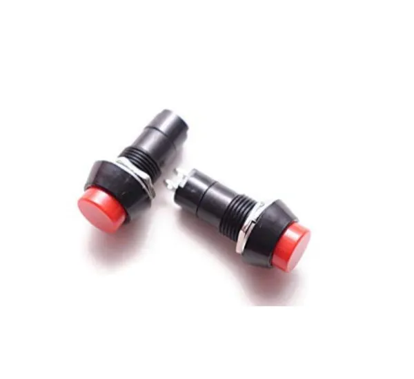 5_Pcs_Switches_Self-Lock_On/Off_2_pin_Push_Button_Switch_Locking_Car,_Boat_Dashboard_Red